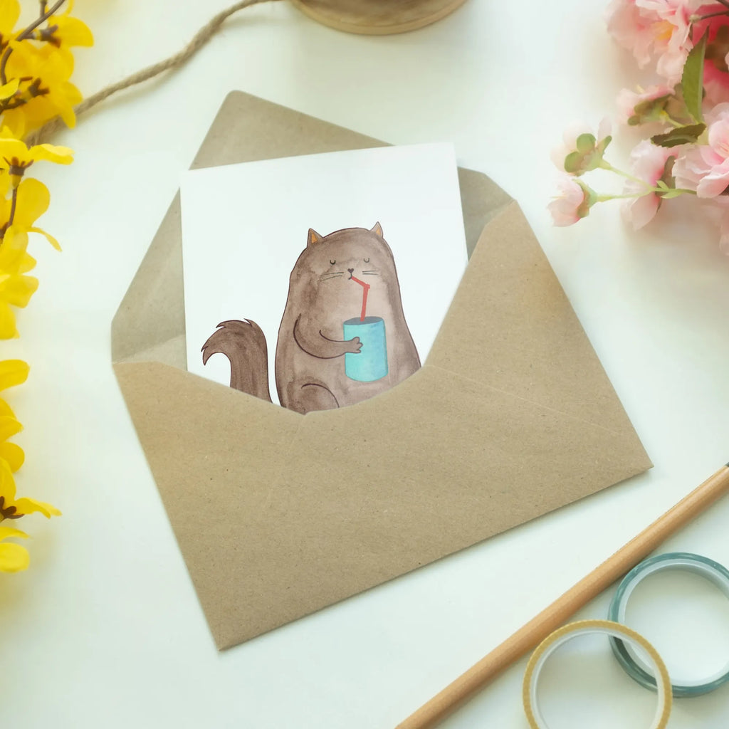 Greetings card Cat can wedding card, invitation card, folding card, birthday card, greeting card, cat, tomcat, kitty, meow, kitten, housecat, mama cat, love cats, cat image, cat fan, cat lover, cat fancier, cat decoration, gift for cat lover, cat owner, funny cats, cat sayings, cat motto, funny cat gifts, fan merchandise, cat stuff, animal lover, pussy, cat food, cats, food, pet, Cats