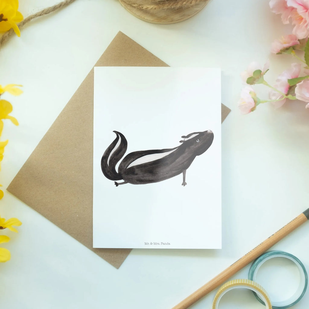 Grußkarte Stinktier Yoga Motivkarte, spruchkarte, Klappkarte, neujahrskarte, Grußkarte, weihnachtskarten, Glückwunschkarte, abiturkarte, jubiläumskarte, hochzeitskarten, Grußkarten, glückwunschkarten, genesungskarte, Beileidskarte, valentinstagskarte, babykarte, firmungskarte, einladungskarten, dankeskarten, vatertagskarte, kommunionskarte, osterkarten, osterkarte, Skunk, Stinktier, Namaste, Lache, Stinki, Liebe, Stinker, Lebe, Wildtier, Yoga, Raubtier