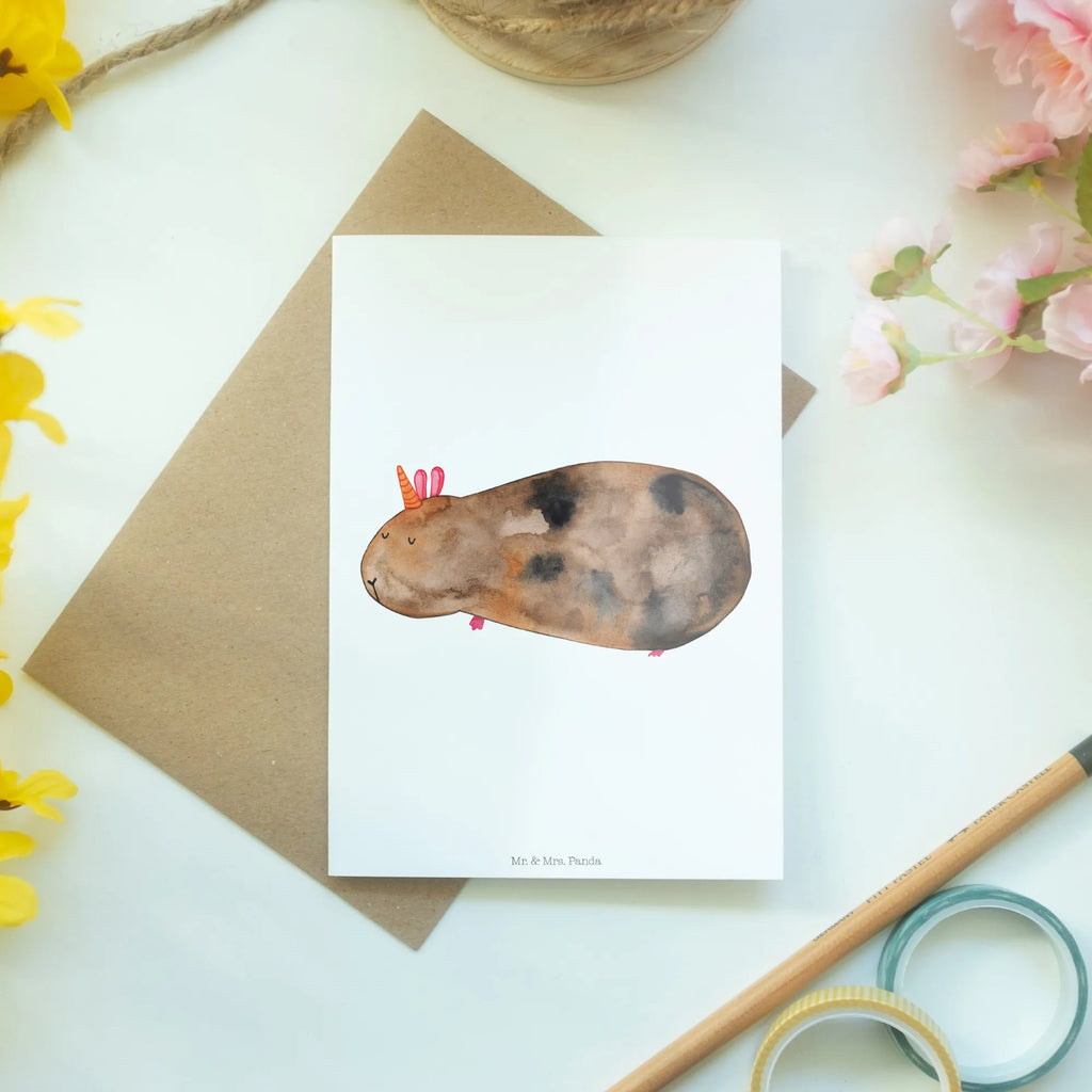 Greetings card unicorn Guinea pig greeting card, wedding card, folding card, invitation card, birthday card, unicorn, unicorns, Meericorn, guinea pig, squirrels