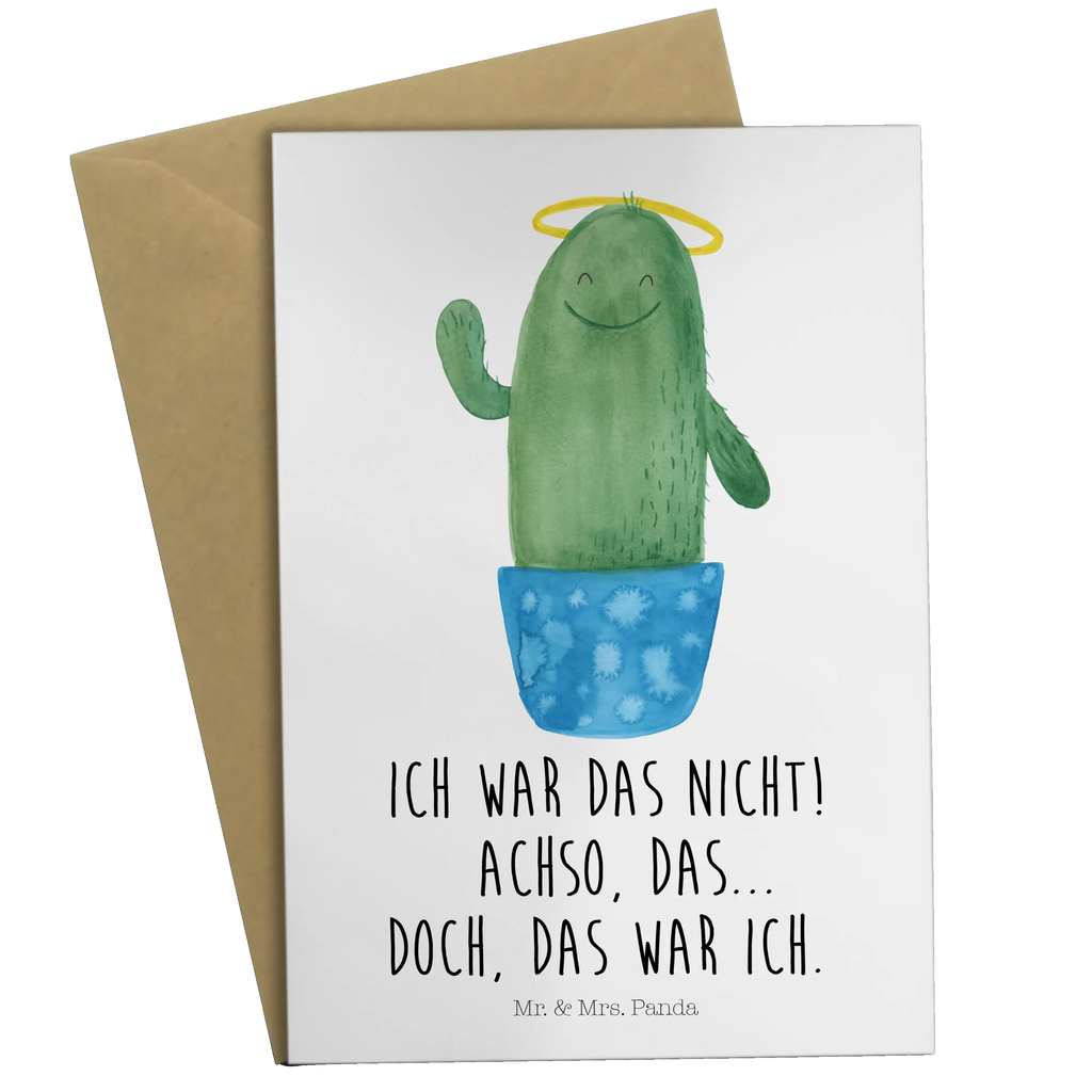 Greetings card cactus Holy Karte, Hochzeitskarte, Glückwunschkarte, Grußkarte, Klappkarte, Ansichtskarten, Geburtstagskarte, Einladungskarte, Kaktus, Kakteen, Eltern, Bruder, Familie, Freundin, Kind, Schwestern, frech, Heiligenschein, Schwester, lustig