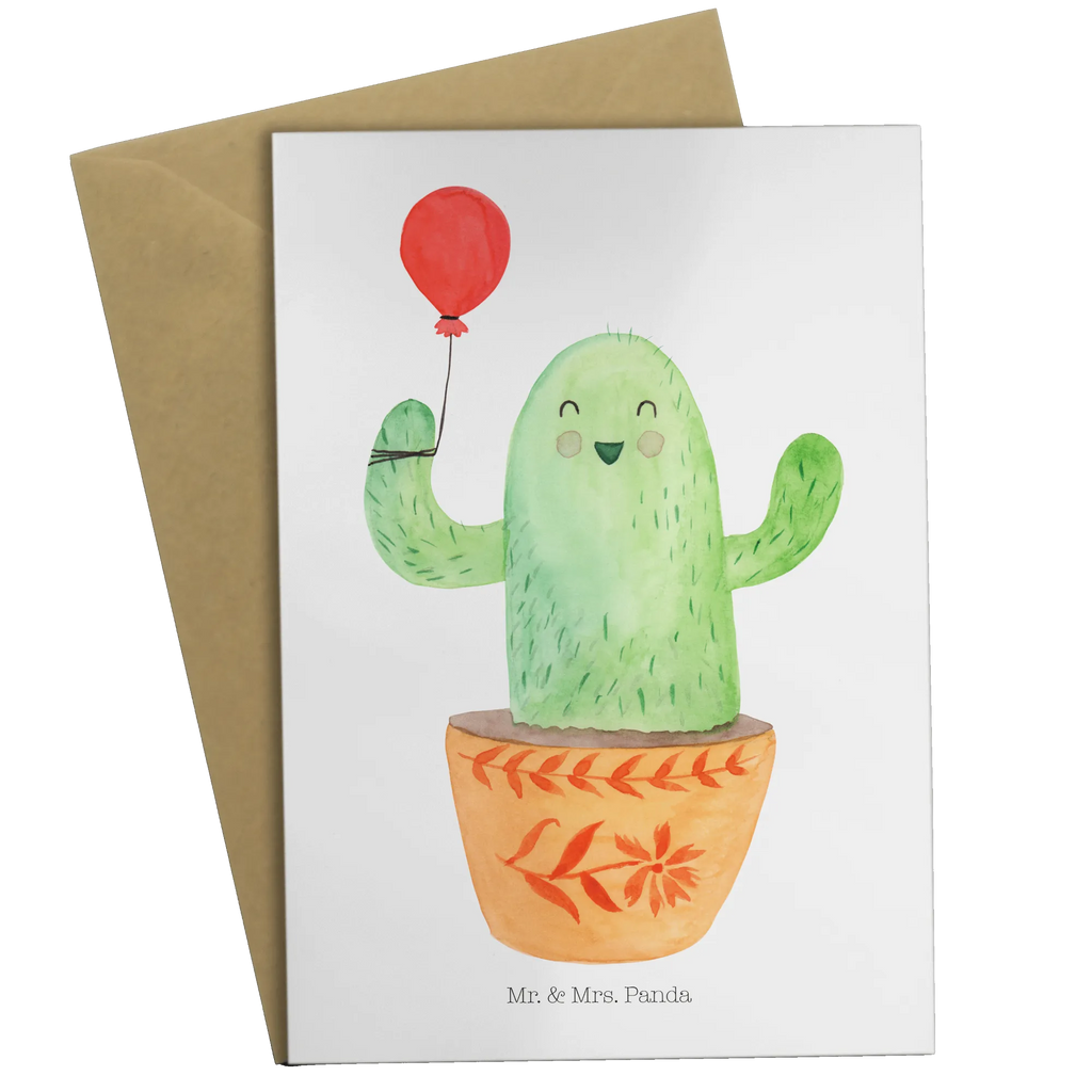 Greetings card cactus balloon wedding card, invitation card, greeting card, folding card, birthday card, cactus, cactuses, plants, cactus plant, small green cactus, cacti, new start, stress, joy, girlfriend, office life, office, education, boyfriend, balloon, exam