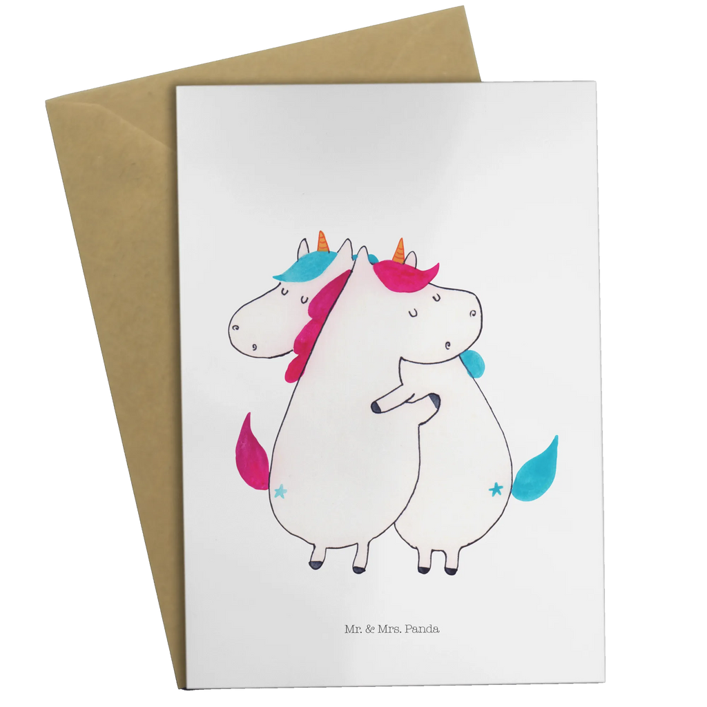 Greetings card unicorns Embrace Glückwunschkarte, Grußkarte, Ansichtskarten, Einladungskarte, Hochzeitskarte, Klappkarte, Geburtstagskarte, Karte, Einhorn, Einhörner, Einhorn Deko, Unicorn, Schwestern, Freundinnen, Schwester, Liebe, Freundin, BFF, Familie, Geschwister, Sister
