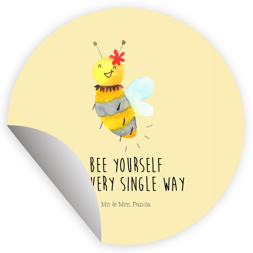 Rund Aufkleber Biene Blume Sticker, Aufkleber, Etikett, Kinder, rund, Biene, Wespe, Hummel