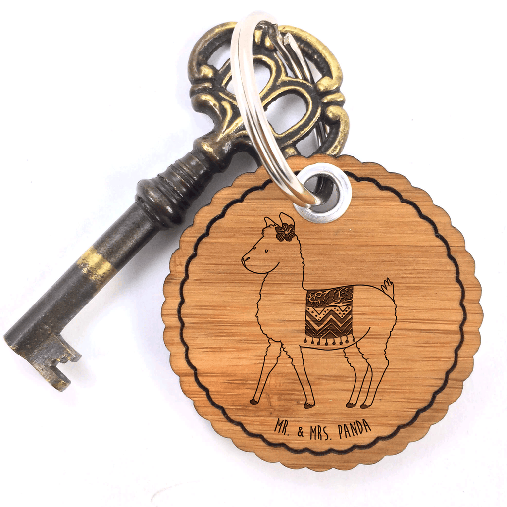 Rundwelle Schlüsselanhänger Alpaka stolz Schlüsselanhänger, Anhänger, Taschenanhänger, Glücksbringer, Schlüsselband, Alpaka, Lama