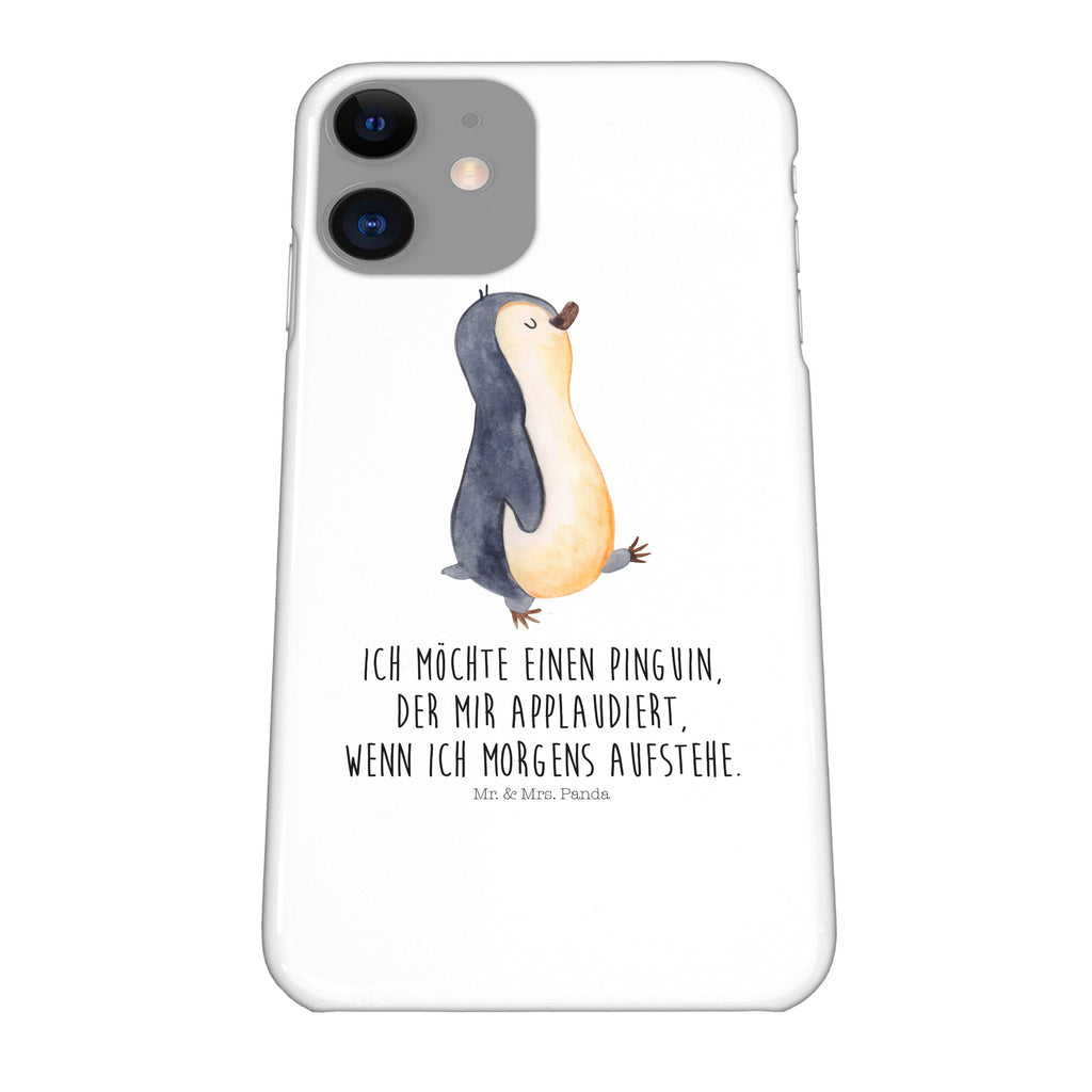 Handyhülle Pinguin marschierend Iphone XS Handyhülle, Handyhülle, Iphone XS, Smartphone, Hülle, Pinguin, Pinguine, Frühaufsteher, Langschläfer, Bruder, Schwester, Familie