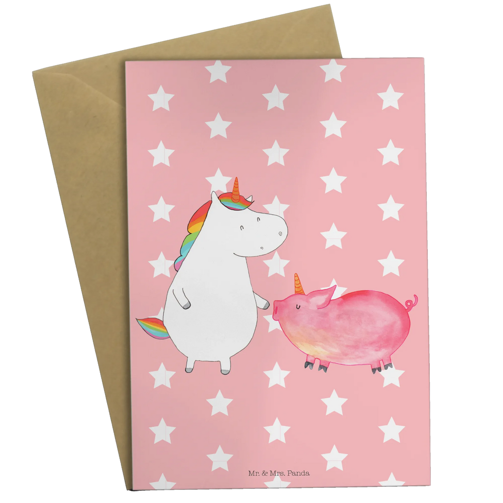 Greetings card unicorn Pig Einladungskarte, Glückwunschkarte, Grußkarte, Hochzeitskarte, Klappkarte, Geburtstagskarte, Karte, Ansichtskarten, Einhorn, Einhörner, Einhorn Deko, Unicorn, Freundschaft, Schweinhorn, Schwein, Freundin, Schweinchen