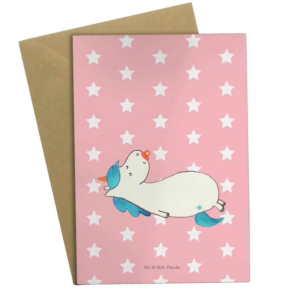 Grußkarte Einhorn Schnullie Hochzeitskarte, Glückwunschkarte, Geburtstagskarte, Grußkarte, Klappkarte, Karte, Ansichtskarten, Einladungskarte, Einhorn, Einhörner, Einhorn Deko, Unicorn, Geburtstag, Geschenk Geburt, Säugling, Mutter, Schnuller, Geburt, Baby, Mama, Kleinkind