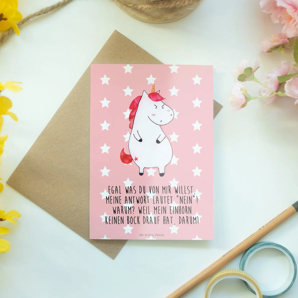 Greetings card unicorn Fury wedding card, greeting card, folding card, invitation card, birthday card, unicorn, unicorns, office gift, listless, reality, Unicorn, stupid questions, angry, announcement, colleg gift, work, office