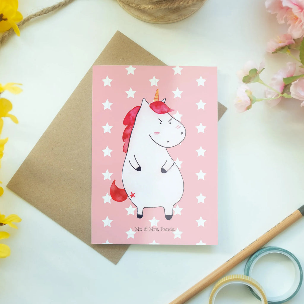 Greetings card unicorn Fury wedding card, greeting card, folding card, invitation card, birthday card, unicorn, unicorns, office gift, listless, reality, Unicorn, stupid questions, angry, announcement, colleg gift, work, office