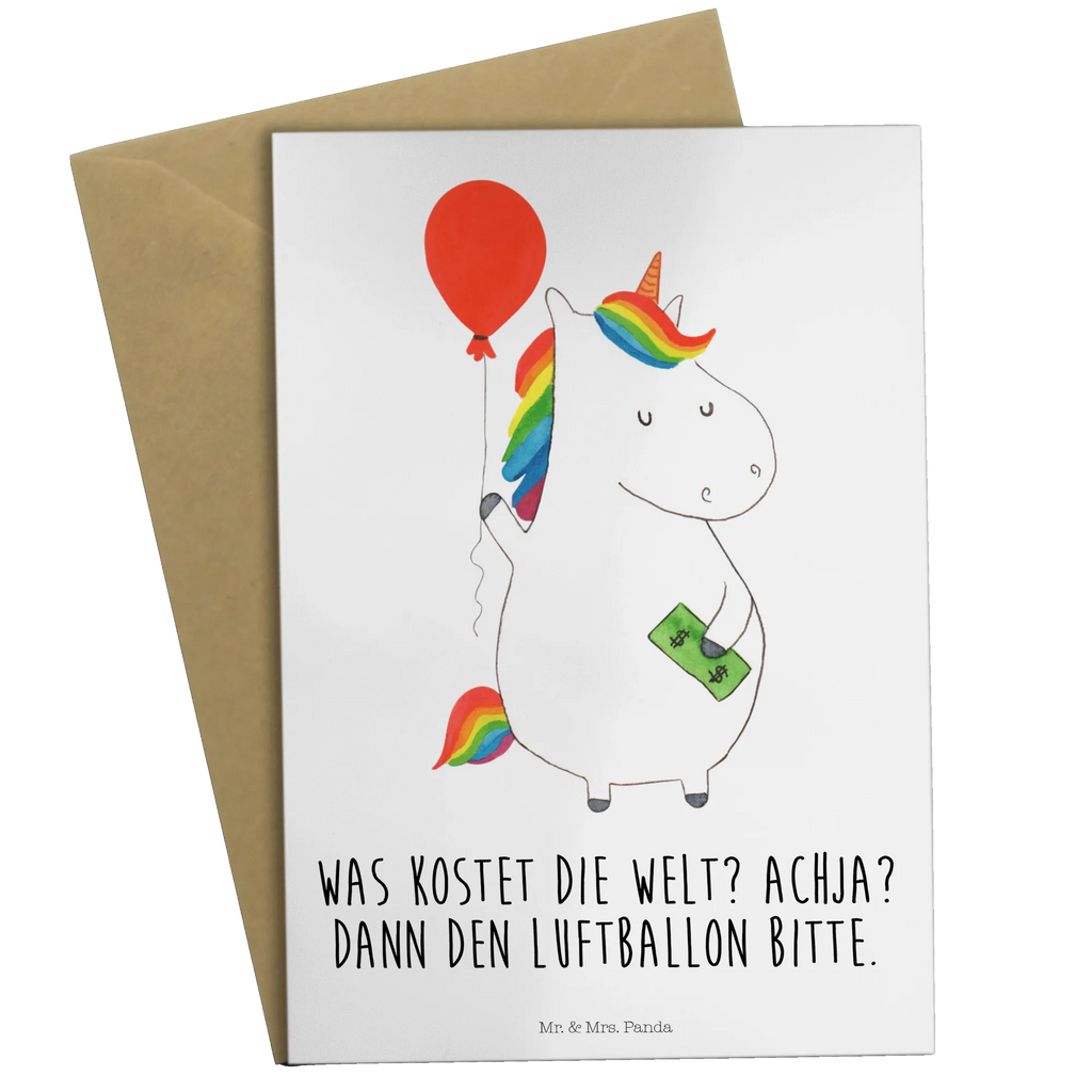 Grußkarte Einhorn Luftballon kommunionskarte, Beileidskarte, Motivkarte, weihnachtskarten, abiturkarte, glückwunschkarten, hochzeitskarten, babykarte, osterkarten, Glückwunschkarte, Klappkarte, Grußkarten, firmungskarte, osterkarte, einladungskarten, vatertagskarte, dankeskarten, jubiläumskarte, spruchkarte, valentinstagskarte, Grußkarte, neujahrskarte, genesungskarte, Einhorn, Einhörner, Einhorn Deko, Unicorn, Freundin, Luftballon, Geld, Lebenslust, Freude, Geschenk