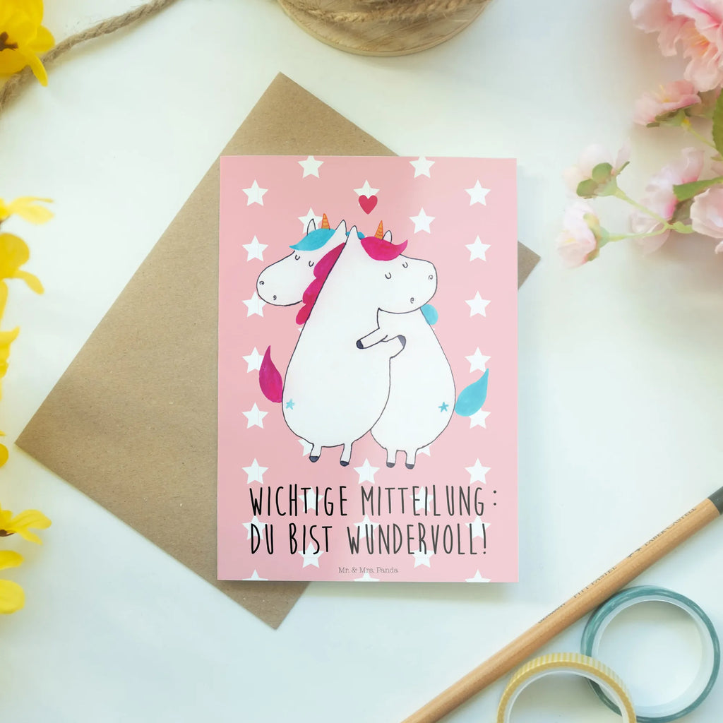 Greetings card unicorn communication birthday card, wedding card, folding card, invitation card, greeting card, unicorn, unicorns, present, gift, marriage, Thank you, valentine's day, partner, witty, funny, valentine, saying, Unicorn, love