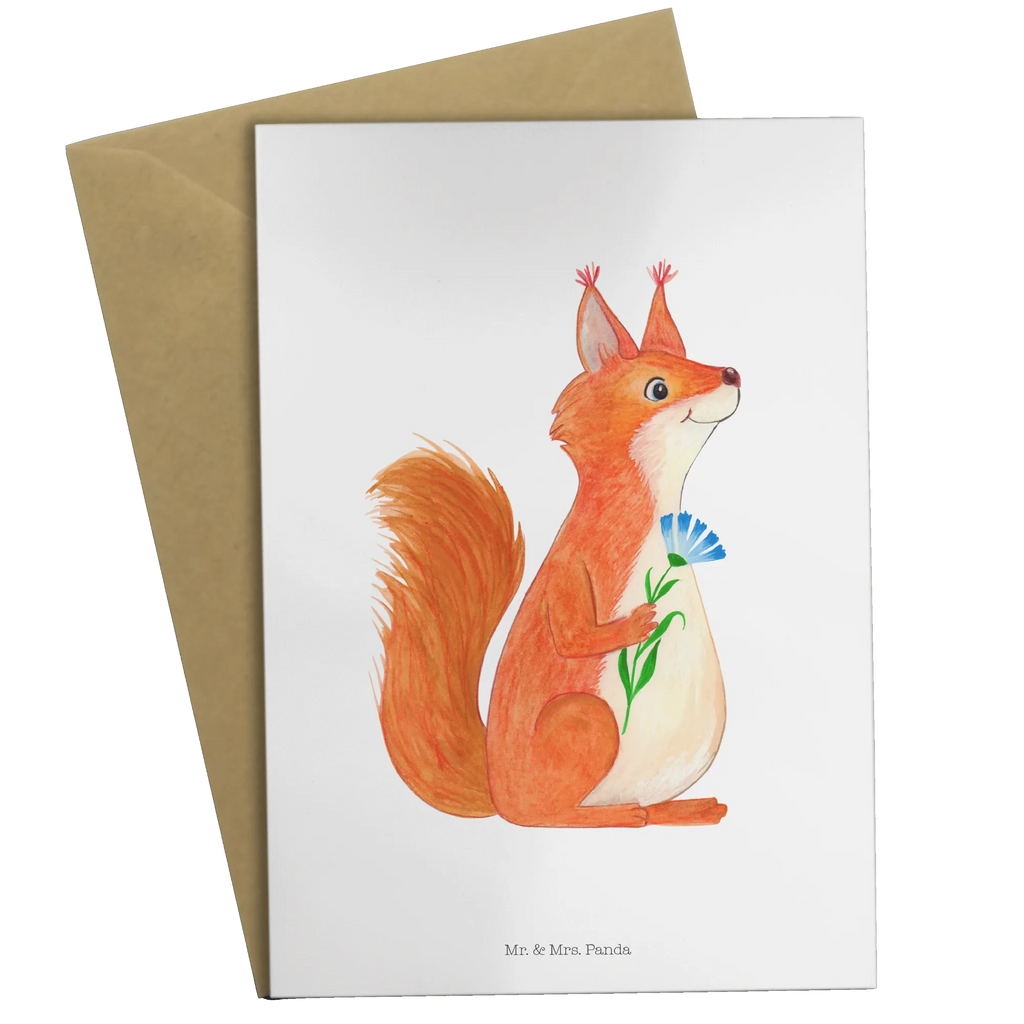 Grußkarte Eichhörnchen Blume Glückwunschkarte, Grußkarte, Hochzeitskarte, Klappkarte, Geburtstagskarte, Einladungskarte, Ansichtskarten, Karte, Tiermotive, Gute Laune, lustige Sprüche, Tiere, Motivation Bilder, Eichhörnchen, Spaß, Motivation Sprüche, Eichhorn, Lachen, Spruch positiv, Spruch Deko, glücklich Spruch