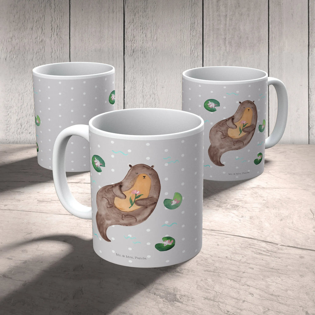 Mug otter Water Lily coffee mug, custom mug, office mug, personalized mug, mug with designs, porcelain mug, mug with quotes, mug, ceramic mug, latte mug, tea mug, gift mug, novelty mug, otter, marten, sea otter, European otter, water mammal, aquatic animal, baby otter, predator, water, otter gifts, animal lover, gift ideas for animal lovers, animal, mammal, water animal, gifts for people in love