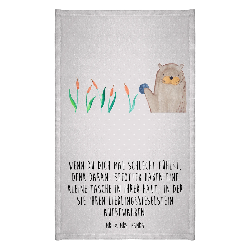 Hand towel otter Stone bathroom, big, bath towel, Towel, children, baby, towels, otter, marten, sea otter, European otter, water mammal, aquatic animal, baby otter, predator, water, otter gifts, animal lover, gift ideas for animal lovers, animal, mammal, water animal, gifts for people in love, Otter Sea Otter Lake Otter