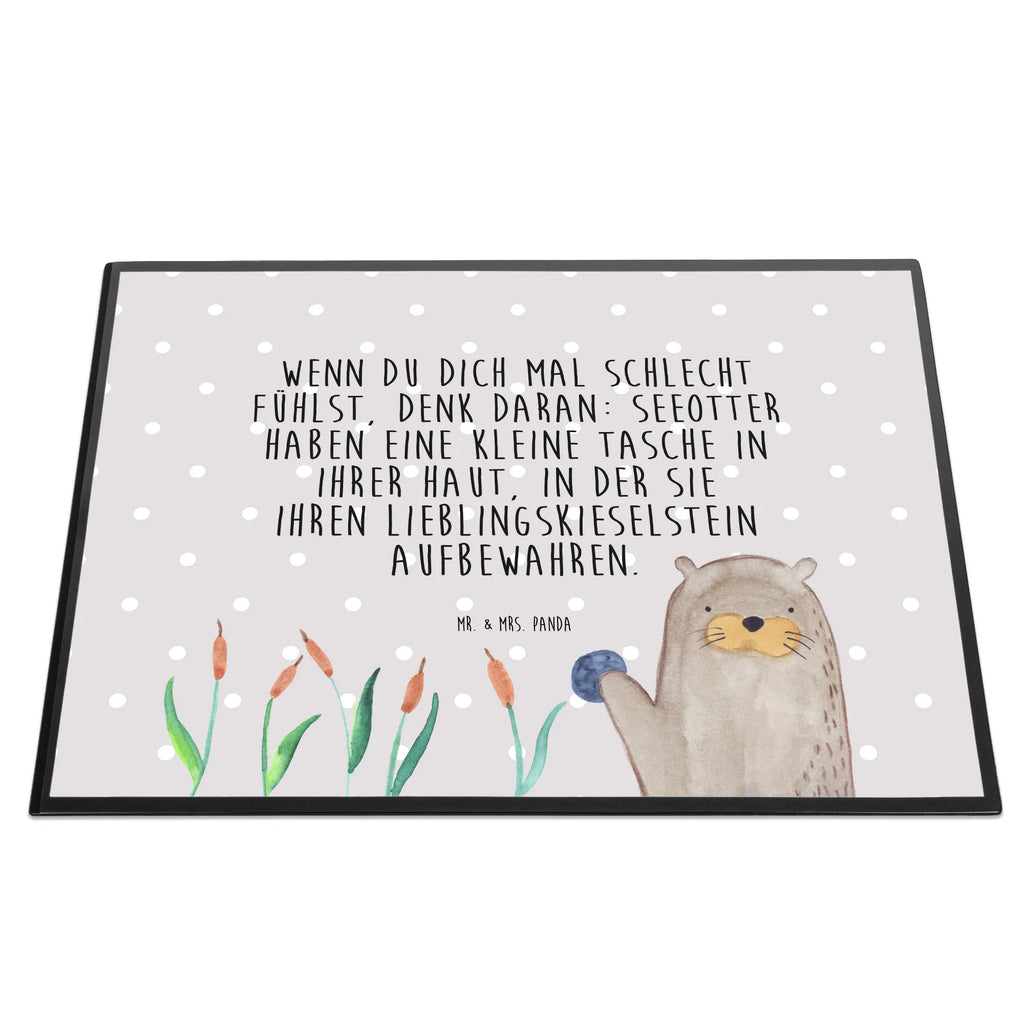Desk pad otter Stone Schreibwaren, Schreibtischunterlage Groß, Büroartikel, Schreibtisch Unterlagen, Schreibtischauflage, Bürobedarf, Schreibunterlage, Otter, Fischotter, Seeotter, Otter Seeotter See Otter