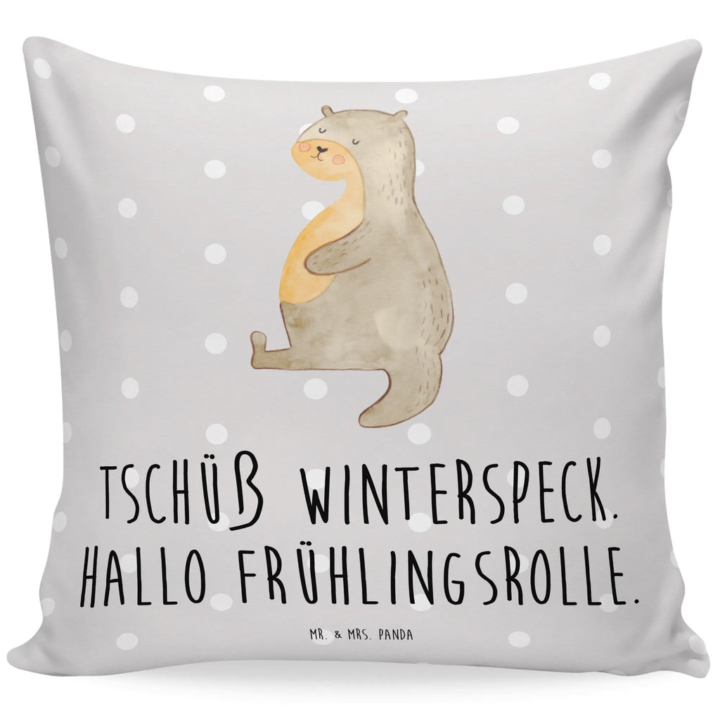 Cushion otter Belly settee, soft, couch, 40 x 40, pillows, bed, bedroom, pillow case, cushion, sofa, pad, fluffy, 40x40, Pillow, otter, marten, sea otter, European otter, water mammal, aquatic animal, baby otter, predator, water, otter gifts, animal lover, gift ideas for animal lovers, animal, mammal, water animal, gifts for people in love, Otter Sea Otter Lake Otter