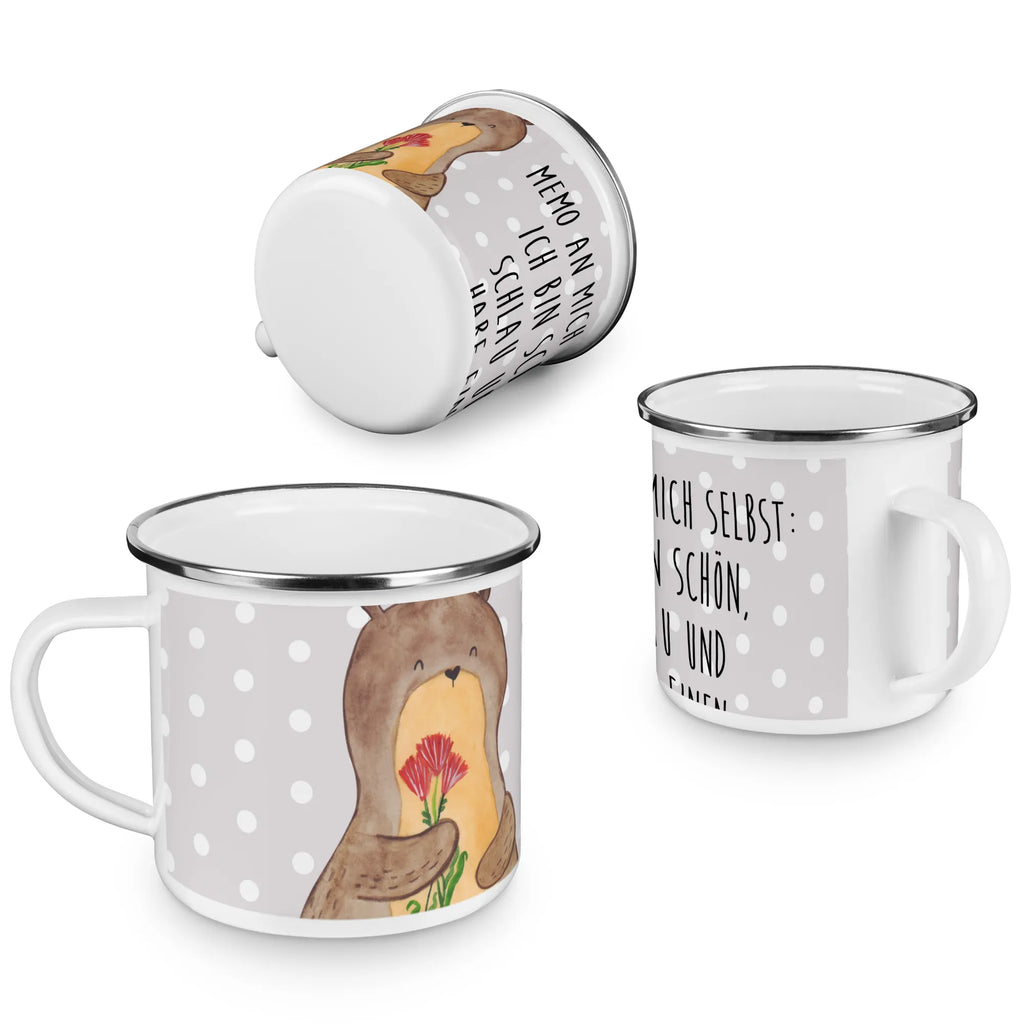 Enamel camping mug otter Bunch of flowers Metalltasse, Trinkbecher, blechbecher, becher emaille, Teetasse, Campingtasse, Emaille Tasse, Emaille Becher, Reisebecher, emaillebecher, Emailletasse, reisetasse, Teebecher, Kaffeetasse, wanderbecher, Tasse, wandertasse, Tasse Emaille, Kaffeebecher, Becher, Pott, metallbecher, Blechtasse, Campingbecher, Seeotter, Fischotter, Otter, Otter Seeotter See Otter