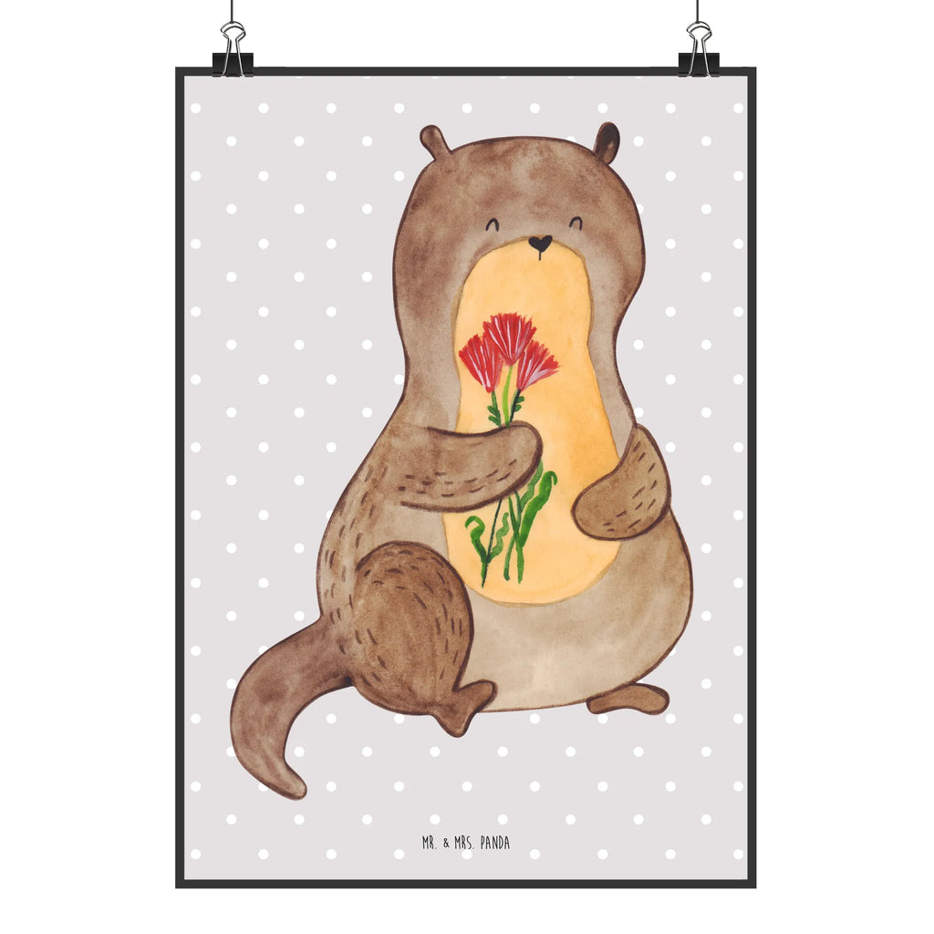 Poster otter Bunch of flowers Deko Bild, Plakat, kunstdruck poster, wanddeko, wandkunst, Mr. & Mrs. Panda Poster, typografie poster, Kunstdruck, wanddruck, drucke, Posterdruck, Poster, Wanddekoration, grafikposter, Design Poster, Wandbild, Wanddeko Bild, kunstposter, Wandschmuck, Bild, Deko Poster, Wandposter, Designposter, Panda Poster, Otter, Fischotter, Seeotter, Otter Seeotter See Otter