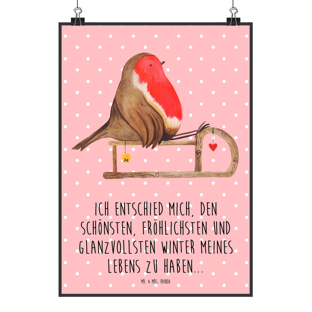 Poster Rotkehlchen Schlitten bild für wand, Poster, schlafzimmer poster, Raumdekoration, Handgemaltes Poster, Designposter, Bild, Wanddeko Bild, Wanddeko, Kinderposter, poster sprüche, großes poster, Mr. & Mrs. Panda Poster, Wanddekoration, Kunstdruck, Deko Bild, Küchenposter, kinderzimmer poster, Posterdruck, Wandposter, plakat, Wandbild, Wintermotiv, Heiligabend, Advent, Nikolaus, Weihnachtsdeko, Winter, Weihnachten, Schlitten, Vogel