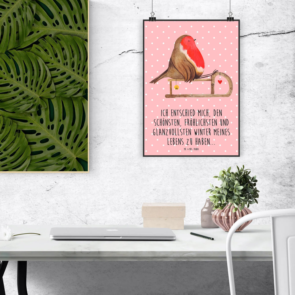 Poster Rotkehlchen Schlitten bild für wand, Poster, schlafzimmer poster, Raumdekoration, Handgemaltes Poster, Designposter, Bild, Wanddeko Bild, Wanddeko, Kinderposter, poster sprüche, großes poster, Mr. & Mrs. Panda Poster, Wanddekoration, Kunstdruck, Deko Bild, Küchenposter, kinderzimmer poster, Posterdruck, Wandposter, plakat, Wandbild, Wintermotiv, Heiligabend, Advent, Nikolaus, Weihnachtsdeko, Winter, Weihnachten, Schlitten, Vogel