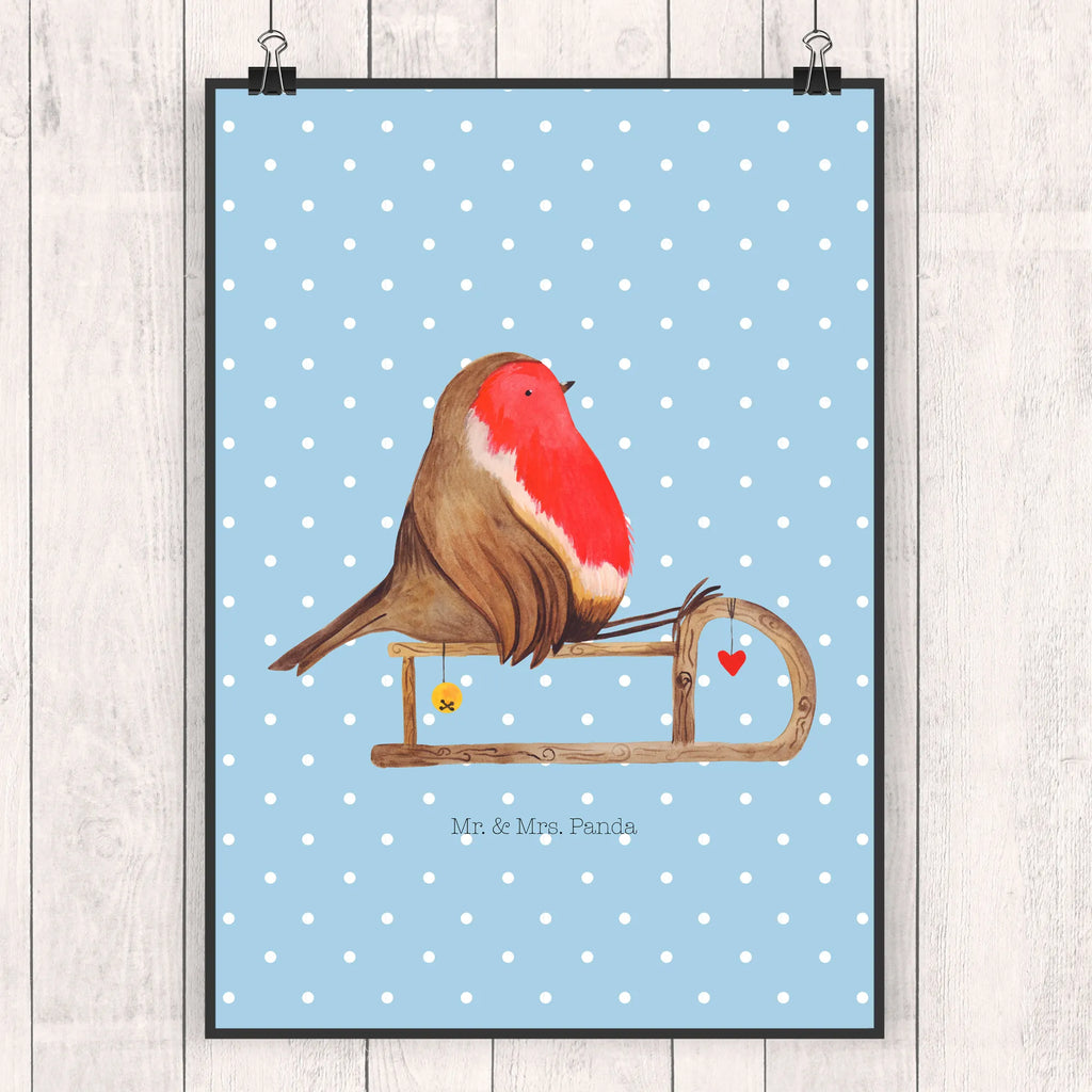 Poster Rotkehlchen Schlitten bild für wand, Poster, schlafzimmer poster, Raumdekoration, Handgemaltes Poster, Designposter, Bild, Wanddeko Bild, Wanddeko, Kinderposter, poster sprüche, großes poster, Mr. & Mrs. Panda Poster, Wanddekoration, Kunstdruck, Deko Bild, Küchenposter, kinderzimmer poster, Posterdruck, Wandposter, plakat, Wandbild, Wintermotiv, Heiligabend, Advent, Nikolaus, Weihnachtsdeko, Winter, Weihnachten, Schlitten, Vogel