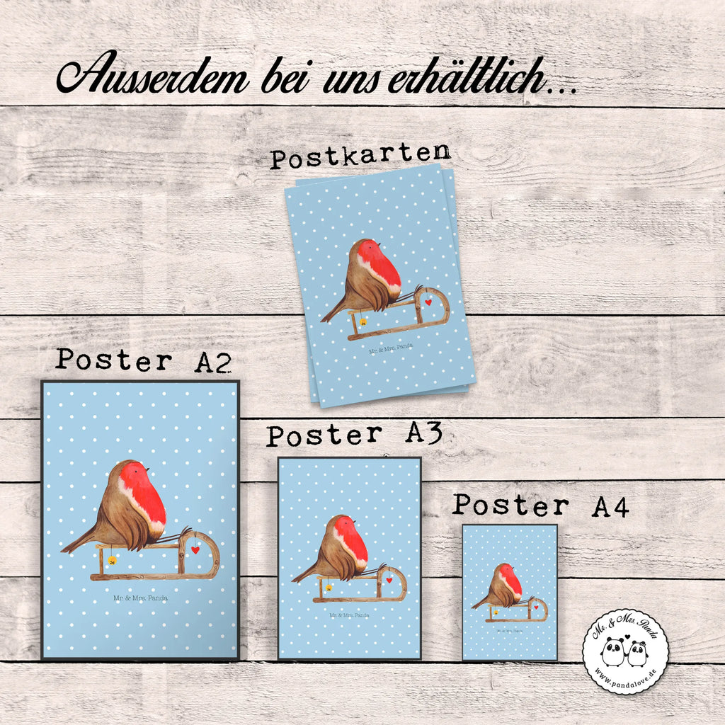 Poster Rotkehlchen Schlitten bild für wand, Poster, schlafzimmer poster, Raumdekoration, Handgemaltes Poster, Designposter, Bild, Wanddeko Bild, Wanddeko, Kinderposter, poster sprüche, großes poster, Mr. & Mrs. Panda Poster, Wanddekoration, Kunstdruck, Deko Bild, Küchenposter, kinderzimmer poster, Posterdruck, Wandposter, plakat, Wandbild, Wintermotiv, Heiligabend, Advent, Nikolaus, Weihnachtsdeko, Winter, Weihnachten, Schlitten, Vogel