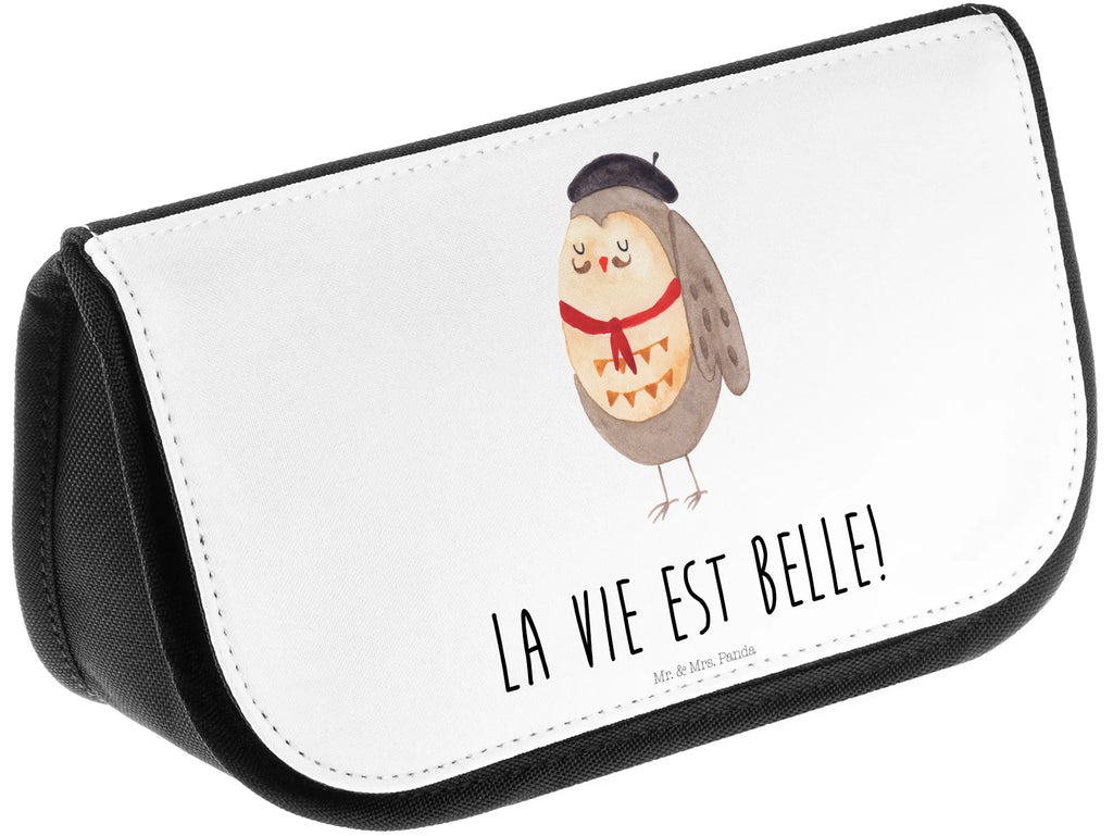 Cosmetics bag Owl France Kosmetiktasche, Waschtasche, utensilientasche, Make-Up Bag, Beautybag, Schminkbeutel, Kulturbeutel, Necessaire, beauty tasche, Toilettentasche, kosmetik beutel, Schminktäschchen, reiseschminktasche, Organizer Tasche, hygiene tasche, reise kosmetiktasche, Reisenecessaires, Beauty Bag, toilettenbeutel, Schminktasche, Kulturtasche, bad tasche, kleines Täschchen, kulturtäschchen, kosmetiktäschchen, beauty case, Waschbeutel, zubehörtasche, Eule, Eule Deko, Owl, Spruch schön, Eulen, Das Leben Ist schön, La Vie Est Belle, Hibou, Spruch Französisch, Frankreich