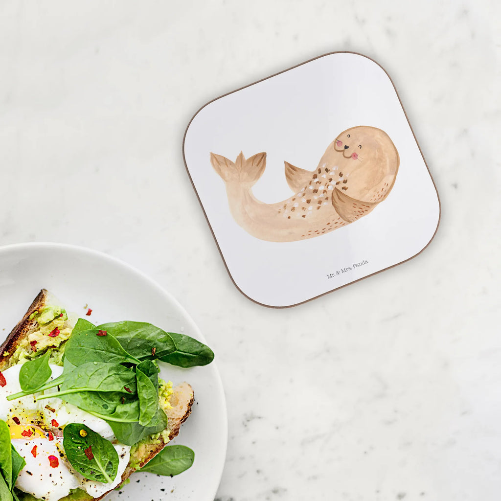 Square coaster seal Lay Korkuntersetzer, Tassen Untersetzer, Untersetzer Gläser, Untersetzer, Getränkeuntersetzer, Untersetzer Holz, Bierdeckel, Glasuntersetzer, Untersetzer aus Holz, Untersetzer für Gläser, Untersetzer Design, Holzuntersetzer, Tiermotive, Gute Laune, lustige Sprüche, Tiere, Ostsee, Seehund, Robbe, Robben, Lachen, Meerestier, Strand, Freude, Nordsee