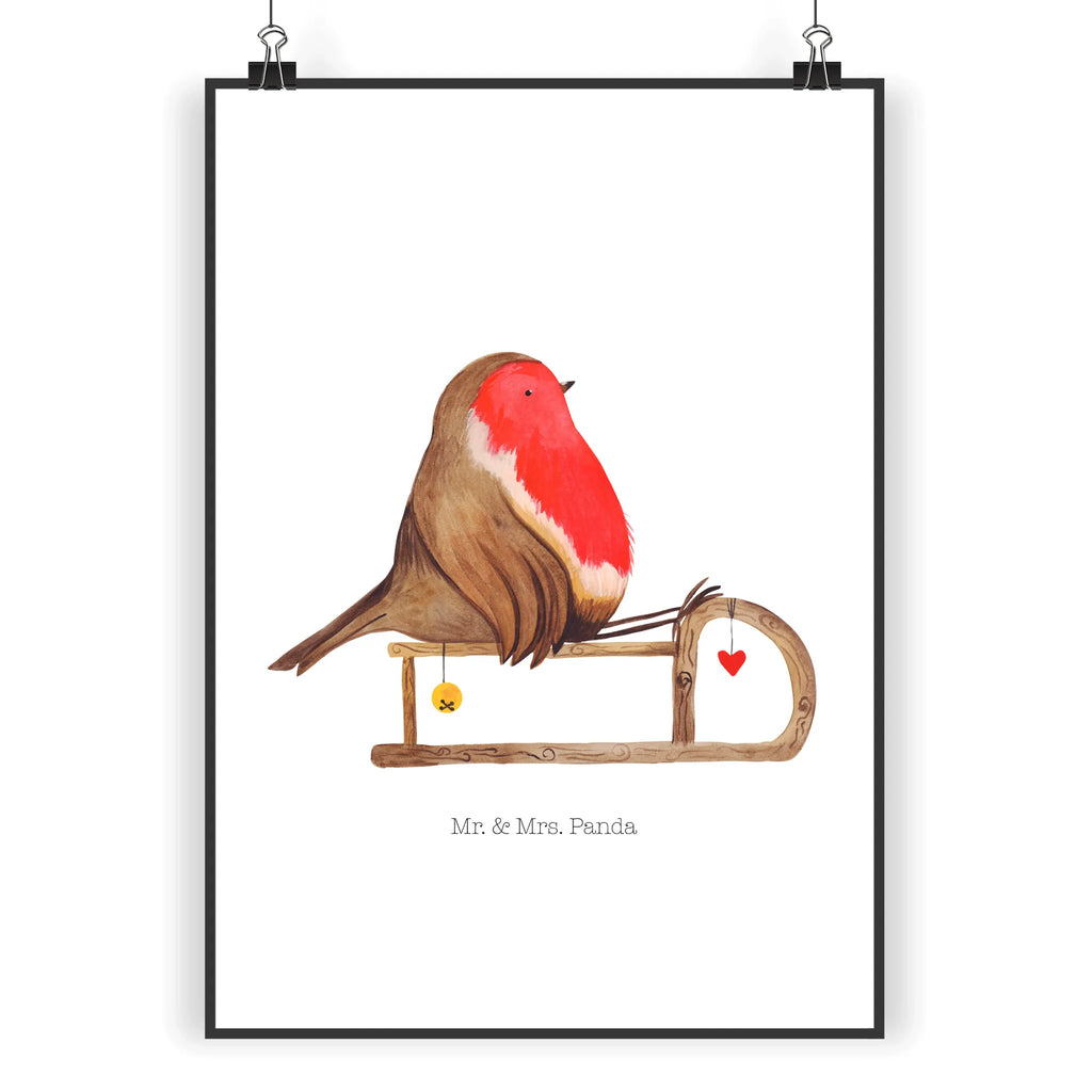 Poster Rotkehlchen Schlitten bild für wand, Poster, schlafzimmer poster, Raumdekoration, Handgemaltes Poster, Designposter, Bild, Wanddeko Bild, Wanddeko, Kinderposter, poster sprüche, großes poster, Mr. & Mrs. Panda Poster, Wanddekoration, Kunstdruck, Deko Bild, Küchenposter, kinderzimmer poster, Posterdruck, Wandposter, plakat, Wandbild, Wintermotiv, Heiligabend, Advent, Nikolaus, Weihnachtsdeko, Winter, Weihnachten, Schlitten, Vogel