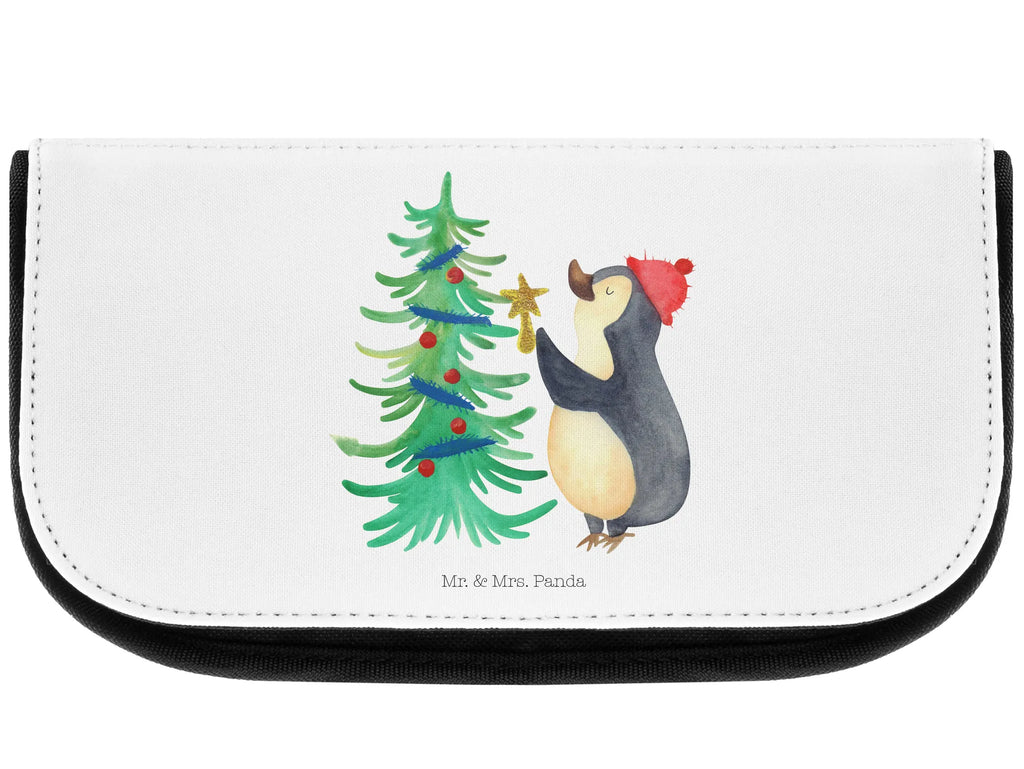 Kosmetiktasche Pinguin Weihnachtsbaum Schminktasche, beauty case, Kulturtasche, reiseschminktasche, reise kosmetiktasche, Waschtasche, Toilettentasche, Kulturbeutel, hygiene tasche, Schminkbeutel, Waschbeutel, Reisenecessaires, zubehörtasche, Beauty Bag, Schminktäschchen, kleines Täschchen, Organizer Tasche, utensilientasche, Make-Up Bag, kulturtäschchen, beauty tasche, kosmetiktäschchen, kosmetik beutel, bad tasche, Kosmetiktasche, toilettenbeutel, Necessaire, Beautybag, Wintermotiv, Winter, Weihnachtsdeko, Weihnachten, Nikolaus, Advent, Heiligabend, Pinguin