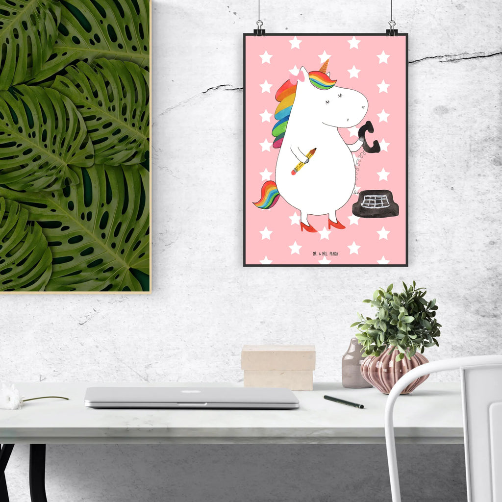 Plakat Jednorożec sekretarka wanddeko, typografie poster, Plakat, wanddruck, grafikposter, Wandschmuck, kunstdruck poster, Wanddeko Bild, Posterdruck, Deko Bild, Panda Poster, kunstposter, Designposter, Design Poster, Bild, Kunstdruck, Wandposter, Wandbild, Wanddekoration, Deko Poster, Poster, wandkunst, Mr. & Mrs. Panda Poster, drucke, Unicorn, Einhorn, Einhörner, Einhorn Deko, Steuerbüro, Bürohilfe, Steuerkanzlei, Bürokraft, Rechtsanwältin, Büro, Rechtsanwaltsgehilfin, Sekretärin