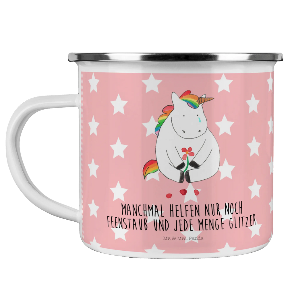 Camping Emaille Tasse Einhorn Traurig Emailletasse, wandertasse, Becher, Teetasse, blechbecher, Reisebecher, Emaille Becher, Teebecher, wanderbecher, Campingtasse, Blechtasse, Tasse, Emaille Tasse, Pott, Kaffeetasse, emaillebecher, Trinkbecher, Metalltasse, Kaffeebecher, becher emaille, Campingbecher, reisetasse, metallbecher, Tasse Emaille, Unicorn, Einhorn, Einhörner, Einhorn Deko, Grußkarte, Trauer, Blume, Freunde, Glitzer, Liebe, Trösten. Freundschaft