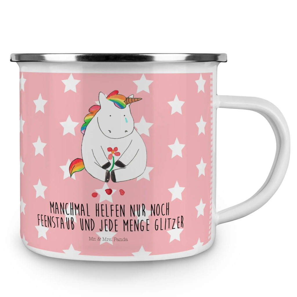 Camping Emaille Tasse Einhorn Traurig Emailletasse, wandertasse, Becher, Teetasse, blechbecher, Reisebecher, Emaille Becher, Teebecher, wanderbecher, Campingtasse, Blechtasse, Tasse, Emaille Tasse, Pott, Kaffeetasse, emaillebecher, Trinkbecher, Metalltasse, Kaffeebecher, becher emaille, Campingbecher, reisetasse, metallbecher, Tasse Emaille, Unicorn, Einhorn, Einhörner, Einhorn Deko, Grußkarte, Trauer, Blume, Freunde, Glitzer, Liebe, Trösten. Freundschaft