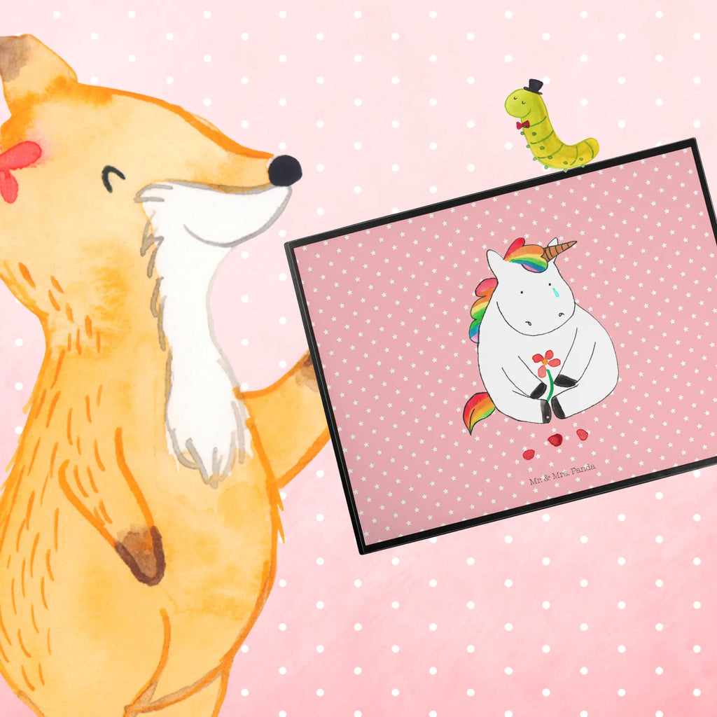 Desk pad unicorn Sad children, girl, office, underlay, Desk pad, desk, unicorn, unicorns, flower, love, friends, consoling, greeting card, Unicorn, grief, Friendship, glitter