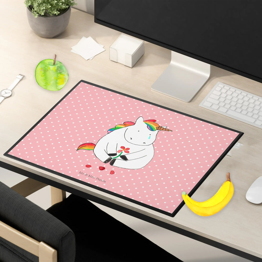 Desk pad unicorn Sad children, girl, office, underlay, Desk pad, desk, unicorn, unicorns, flower, love, friends, consoling, greeting card, Unicorn, grief, Friendship, glitter