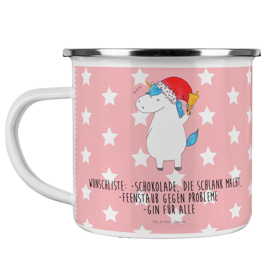 Enamel camping mug unicorn Santa Claus outdoor cup, camp coffee mug, adventure mug, lightweight camping mug, travel mug, campfire mug, bushcraft mug, enamel drinking mug, metal camping mug, enamel camping cup, stainless steel drinking cup, backpacking mug, hiking mug, camping metal cup, tin coffee cup, camper mug, metal cup, camping mug, steel mug for camping, enamel mug, unicorn, unicorns, santa claus, wish list, fairy dust, christmas, santa, gift, christmas present, Gin, chocolate