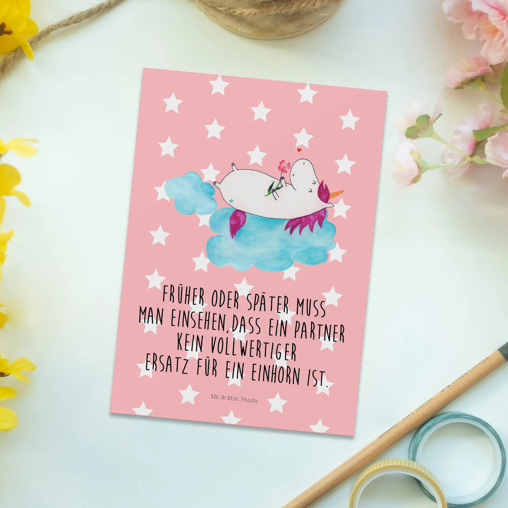 Postcard unicorn In love card, invitation card, postcards, gift card, Postcard, letter, gift, paper, invitation, unicorn, unicorns, Unicorns, Unicorn, Love, Love Proof, cloud, Girlfriend present, girlfriend gift