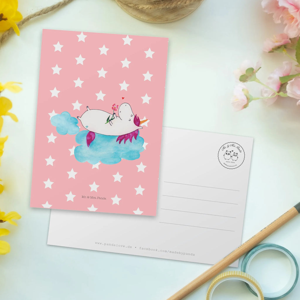 Postcard unicorn In love card, invitation card, postcards, gift card, Postcard, letter, gift, paper, invitation, unicorn, unicorns, Unicorns, Unicorn, Love, Love Proof, cloud, Girlfriend present, girlfriend gift