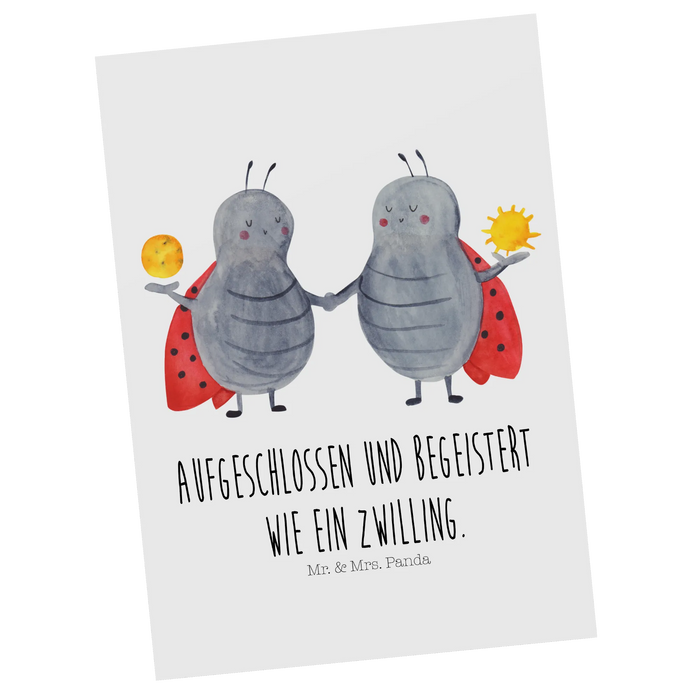 Postcard Star sign twin