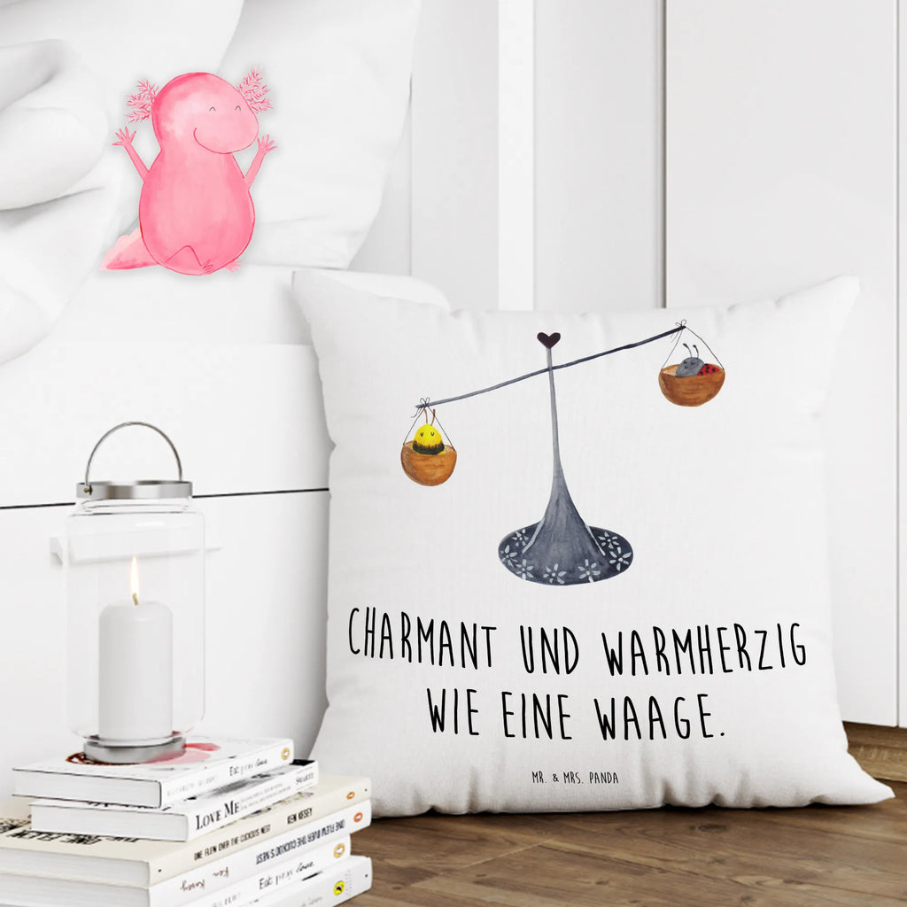 Cushion Star sign Scale pillow case, bedroom, couch, 40x40, bed, fluffy, 40 x 40, soft, pad, Pillow, pillows, settee, cushion, sofa, constellations, birthdays, astrology, zodiac, date of birth, month of birth, balance, birthday September, gift September, gift October, Libra zodiac sign, ladybird, Libra, Libra gift, bumble bee, birthday October, bee