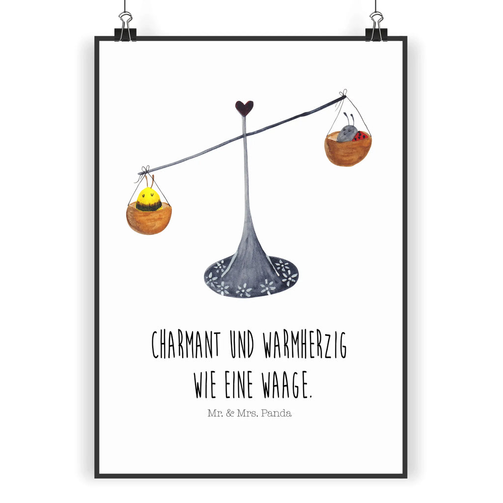 Poster Star sign Scale Wanddeko Bild, Wandschmuck, Poster, grafikposter, kunstposter, wanddruck, Bild, drucke, wandkunst, Wandposter, Bild für Wand, kunst für die wand, Kunstdruck, Posterdruck, wanddeko, Wandbild, Deko Bild, kunstdruck poster, Mr. & Mrs. Panda Poster, Plakat, Wanddekoration, Designposter, Aszendent, Astrologie, Horoskop, Tierkreiszeichen, Sternzeichen, Gleichgewicht, Waage Sternzeichen, Waage, Hummel, Geschenk September, Marienkäfer, Waage Geschenk, Geburtstag Oktober, Biene, Geschenk Oktober, Geburtstag September