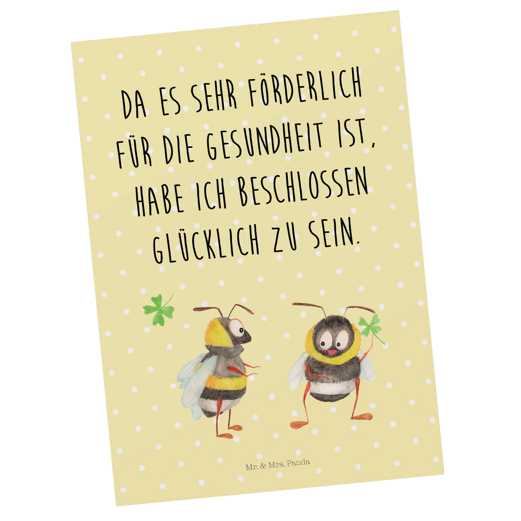 Postcard bumblebees shamrock kunstkarte, Fotokarte, Postkarte, Kunstkarten, Ansichtskarte, spruchkarte, Designkarte, bildkarte, Ansichtskarten, einzelkarte, Postkarten, Grußkarte, Motivkarte, Tiere, Tiermotive, Lustige Sprüche, Gute Laune, glücklich sein, Spruch schön, Biene, glücklich Werden, Hummel, Spruch Positiv, Spruch Fröhlich, Biene Deko