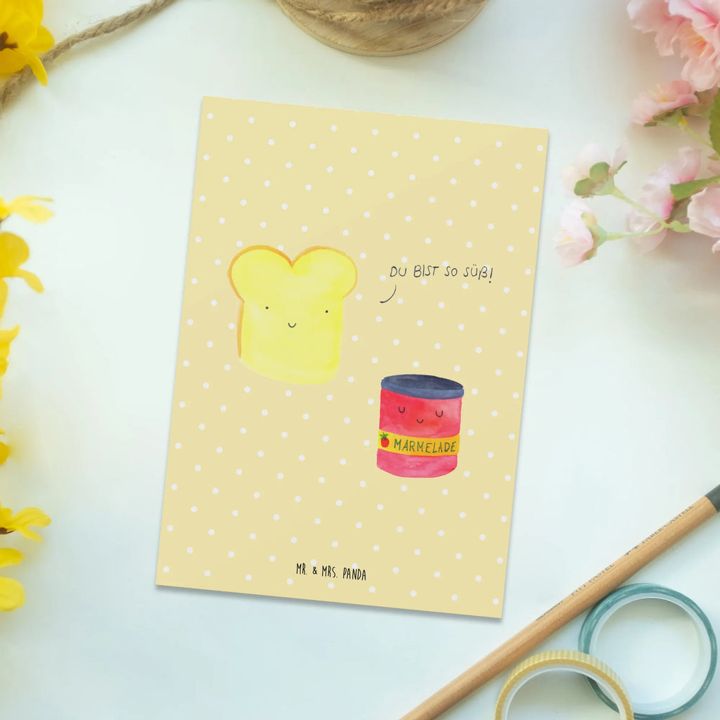 Postcard toast jam Einladungskarte, Ansichtskarte, Geburtstagskarte, Grußkarte, Dankeskarte, Einladung, Karte, Einladungskarten Geburtstag, Einladung Geburtstag, Ansichtskarten, Geschenkkarte, Postkarte, Tiermotive, Gute Laune, lustige Sprüche, Tiere, süß, Küche Spruch, süße Postkarte, Frühstück Einladung, Küche Deko, Brot, Toastbrot, Dreamteam, Toast, Marmelade