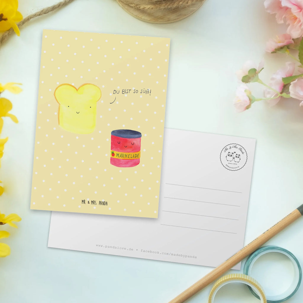 Postcard toast jam Einladungskarte, Ansichtskarte, Geburtstagskarte, Grußkarte, Dankeskarte, Einladung, Karte, Einladungskarten Geburtstag, Einladung Geburtstag, Ansichtskarten, Geschenkkarte, Postkarte, Tiermotive, Gute Laune, lustige Sprüche, Tiere, süß, Küche Spruch, süße Postkarte, Frühstück Einladung, Küche Deko, Brot, Toastbrot, Dreamteam, Toast, Marmelade