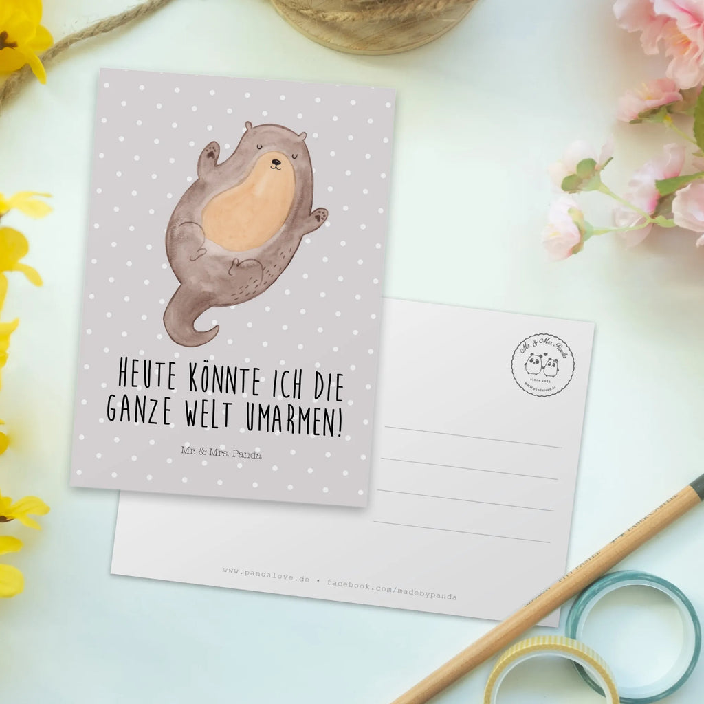 Postkarte Otter Umarmen Einladungskarten Geburtstag, Geschenkkarte, Karte, Postkarte, Ansichtskarten, Einladung Geburtstag, Einladungskarte, Dankeskarte, Ansichtskarte, Grußkarte, Einladung, Geburtstagskarte, Otter, Fischotter, Seeotter, Otter Seeotter See Otter