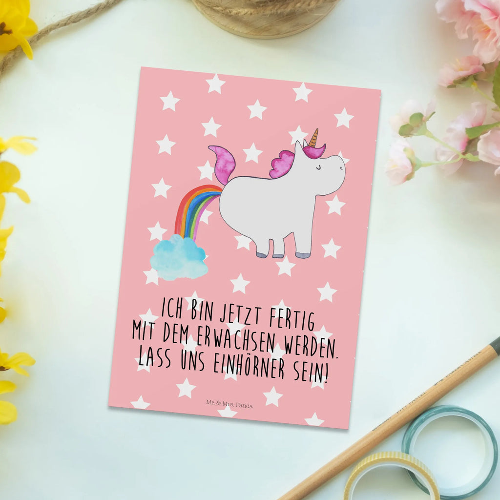 Postcard unicorn fart Grußkarte, Ansichtskarten, Karte, Einladung Geburtstag, Dankeskarte, Ansichtskarte, Einladungskarte, Postkarte, Einladungskarten Geburtstag, Einladung, Geburtstagskarte, Geschenkkarte, Einhorn, Einhörner, Einhorn Deko, Unicorn, Freundin, Erwachsenwerden, Einhornpower, Spaß, lustig, Regenbogen, Glitzer, Pups