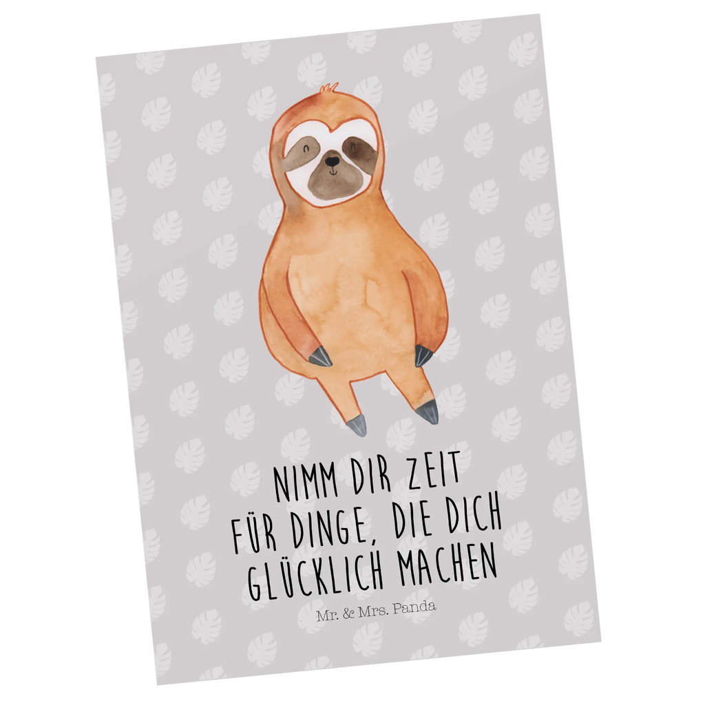 Postcard sloth Satisfied Geschenkkarte, Geburtstagskarte, Grußkarte, Postkarte, Einladung, Ansichtskarten, Einladung Geburtstag, Einladungskarten Geburtstag, Einladungskarte, Karte, Dankeskarte, Ansichtskarte, Faultier, Faultier Geschenk, Faultier Deko, faul, glücklich, Lieblingstier, relaxen, Zufriedenheit, Gelassenheit, Ruhe, zufrieden, Faultiere, Pause, happy, Frieden, Glück