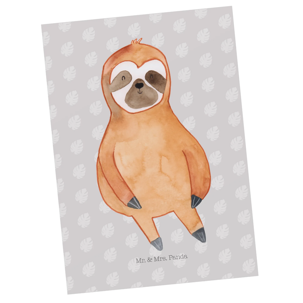 Postcard sloth Satisfied Geschenkkarte, Geburtstagskarte, Grußkarte, Postkarte, Einladung, Ansichtskarten, Einladung Geburtstag, Einladungskarten Geburtstag, Einladungskarte, Karte, Dankeskarte, Ansichtskarte, Faultier, Faultier Geschenk, Faultier Deko, faul, glücklich, Lieblingstier, relaxen, Zufriedenheit, Gelassenheit, Ruhe, zufrieden, Faultiere, Pause, happy, Frieden, Glück