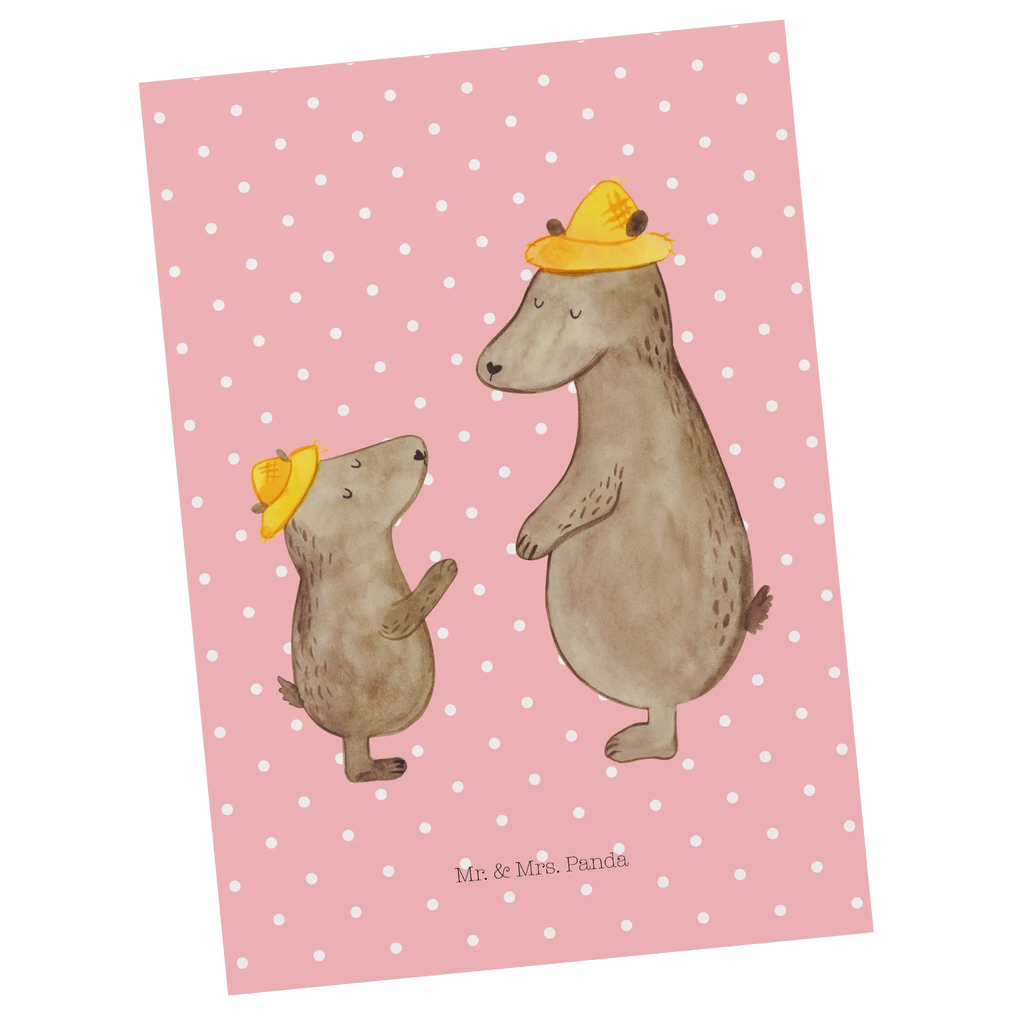 Pocztówka Niedźwiedzie z kapeluszami Designkarte, Motivkarte, Grußkarte, Fotokarte, Postkarte, Postkarten, Kunstkarten, bildkarte, einzelkarte, Ansichtskarte, spruchkarte, kunstkarte, Ansichtskarten, Opa, Familie, Muttertag, Mama, Schwester, Oma, Papa, Vatertag, Bruder, Paps, Papi, Bär, Vorbild, Bären, Söhne, Family, Kinder, Daddy, Lieblingsmensch, Kind, Vater-Sohn, Sohn, Dad, Vater