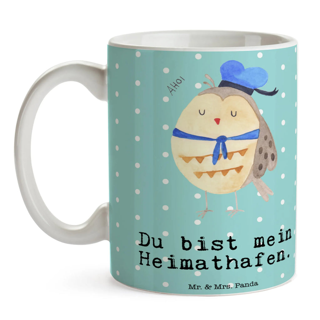 Tasse Eule Matrose Kakaotasse, Kaffeepott, kaffeebecher keramik, Frühstückstasse, Teebecher, Geschenktasse, Trinktasse, Becher, Bedruckte Tasse, Motivtasse, kaffeetasse bedruckt, Tasse mit Spruch, Keramikbecher, Bürobecher, kaffeetasse keramik, Tasse mit Motiv, tasse für büro, Bürotasse, Designtasse, Frühstücksbecher, Trinkbecher, statement tasse, Henkelbecher, kaffeebecher bedruckt, Pott, Henkeltasse, tasse für kaffee, Kaffeebecher, heißgetränkebecher, milchkaffeetasse, Teepott, haferl, Keramiktasse, Tasse, Teetasse, Coffee Mug, Kaffeetasse, design tasse, Dekotasse, schöne tasse, Sprüchetasse, hochwertige tasse, Mug, Eule, Wortspiel Lustig, Heimathafen, Owl, Hochzeitstag Geschenk, Eule Deko, Eule Spruch, Ehe, Freundin, Seefahrer, Matrose